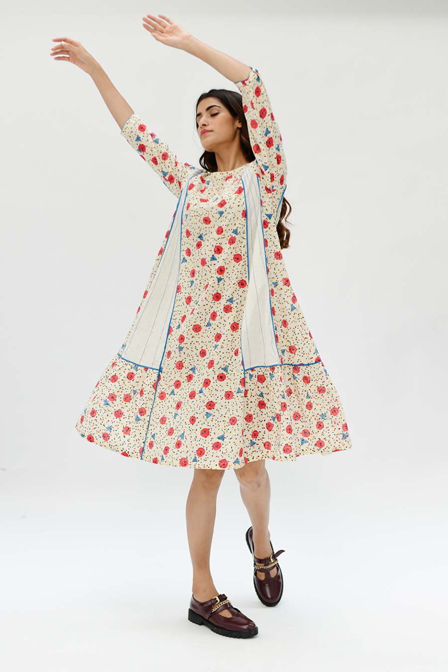 Organic Cotton Orbit Panelled Dress