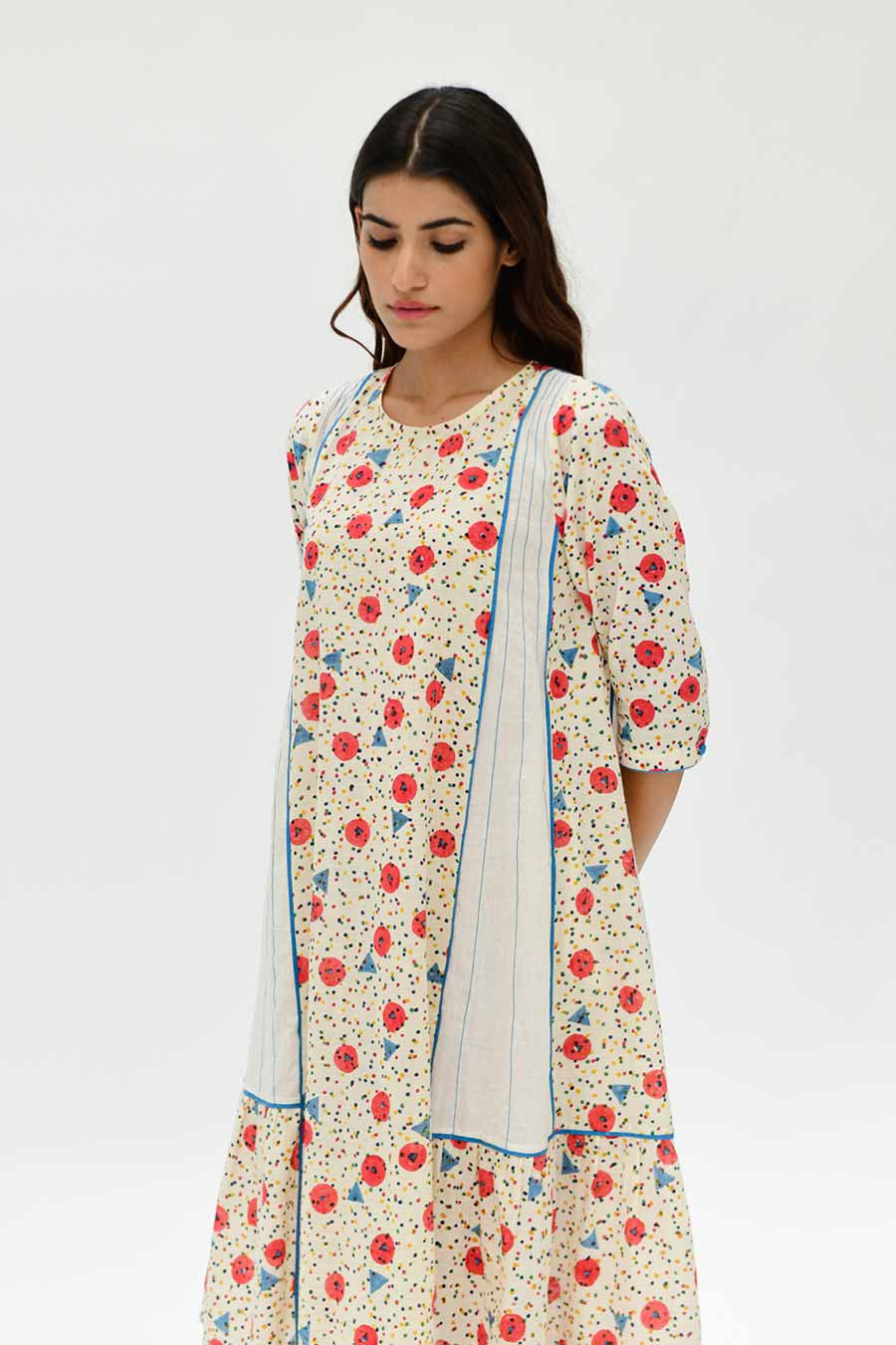 Organic Cotton Orbit Panelled Dress