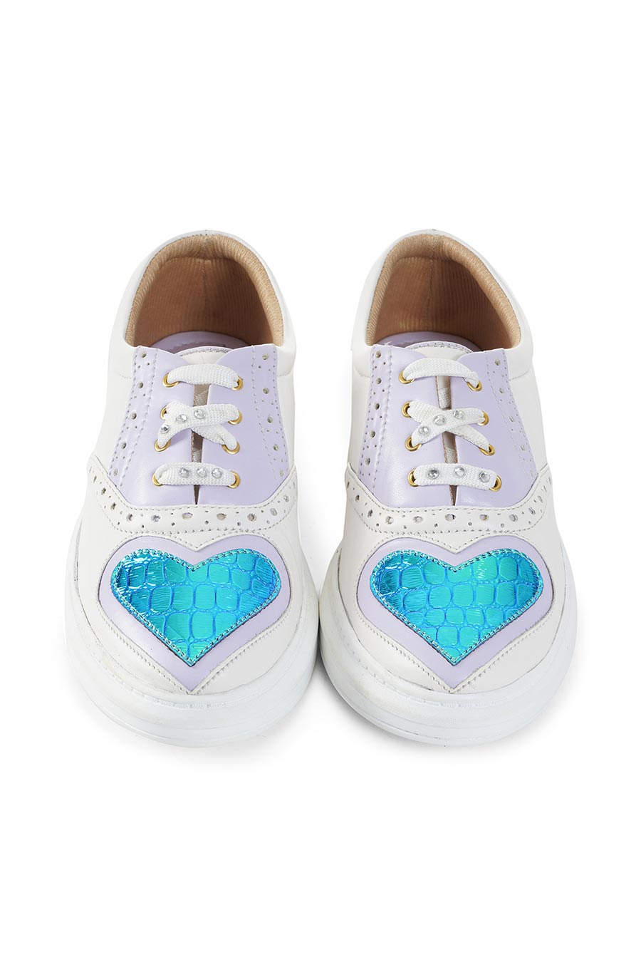 White Unicorn Heart Sneakers