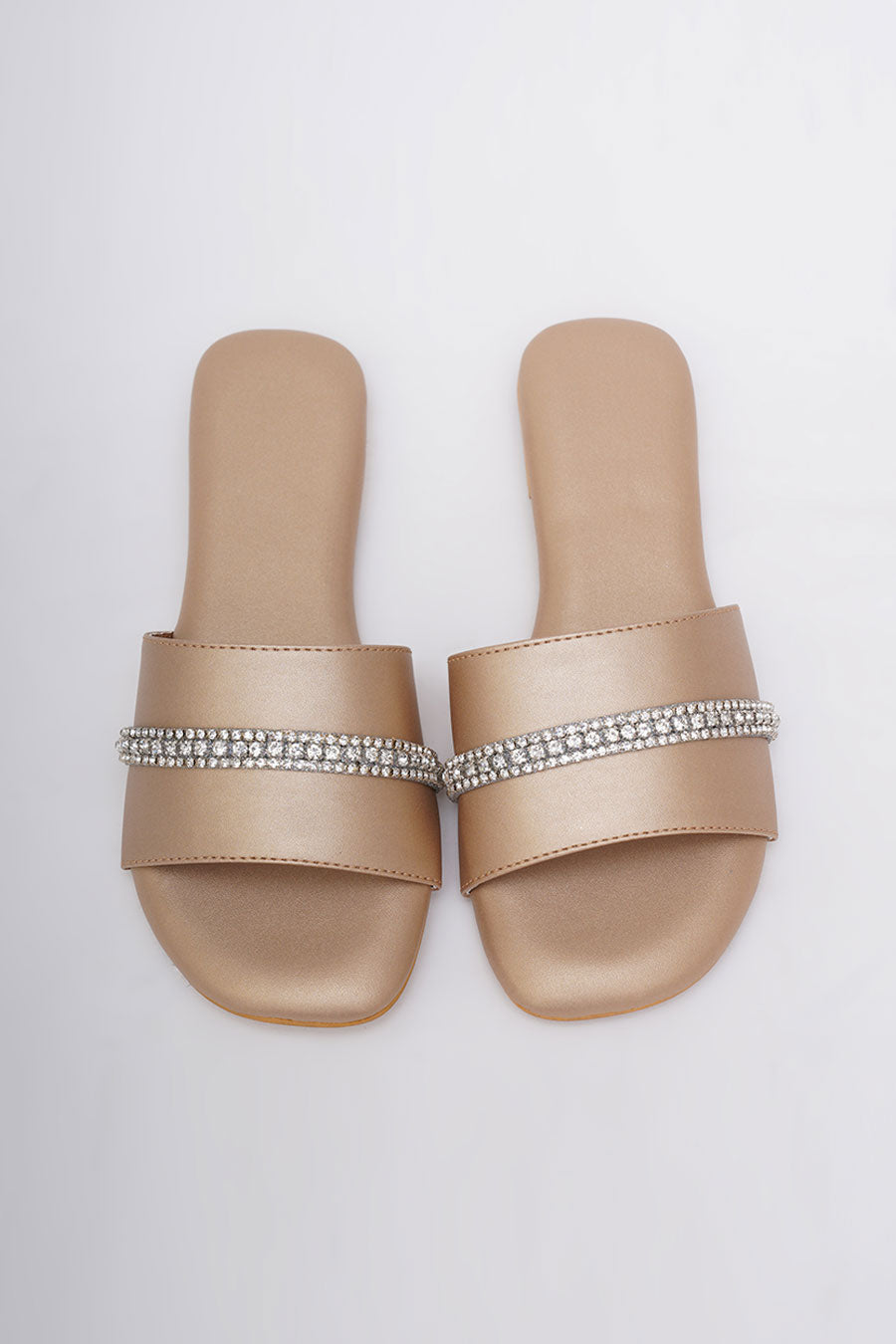Gold Embroidered Flats