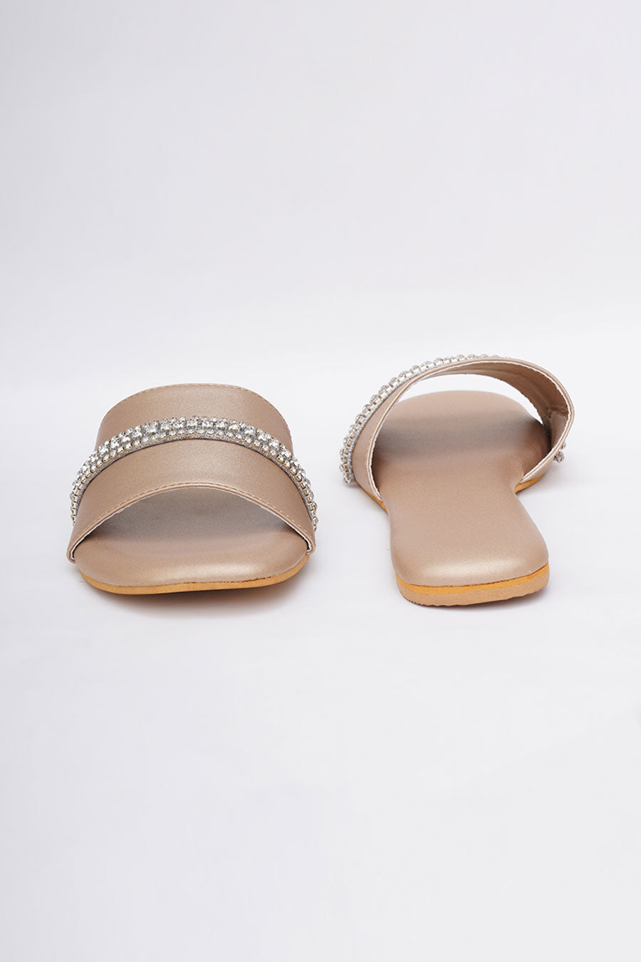 Gold Embroidered Flats