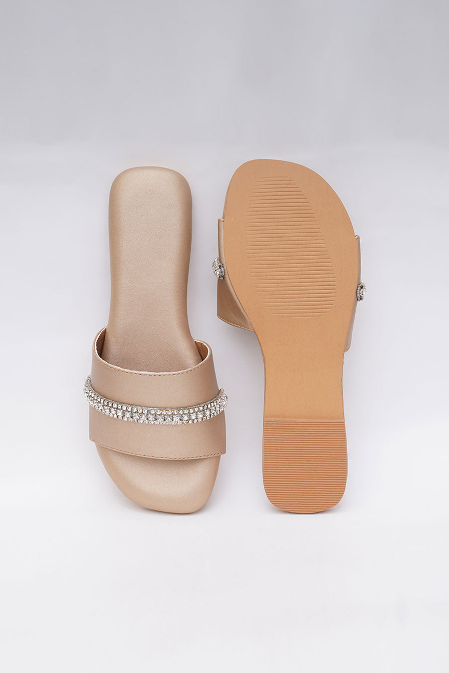 Gold Embroidered Flats