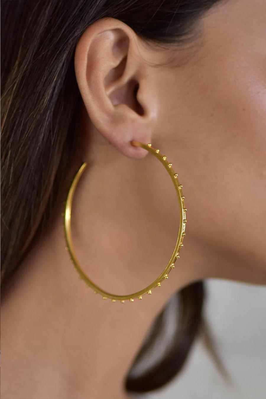 Kreis Gold Plated Earrings