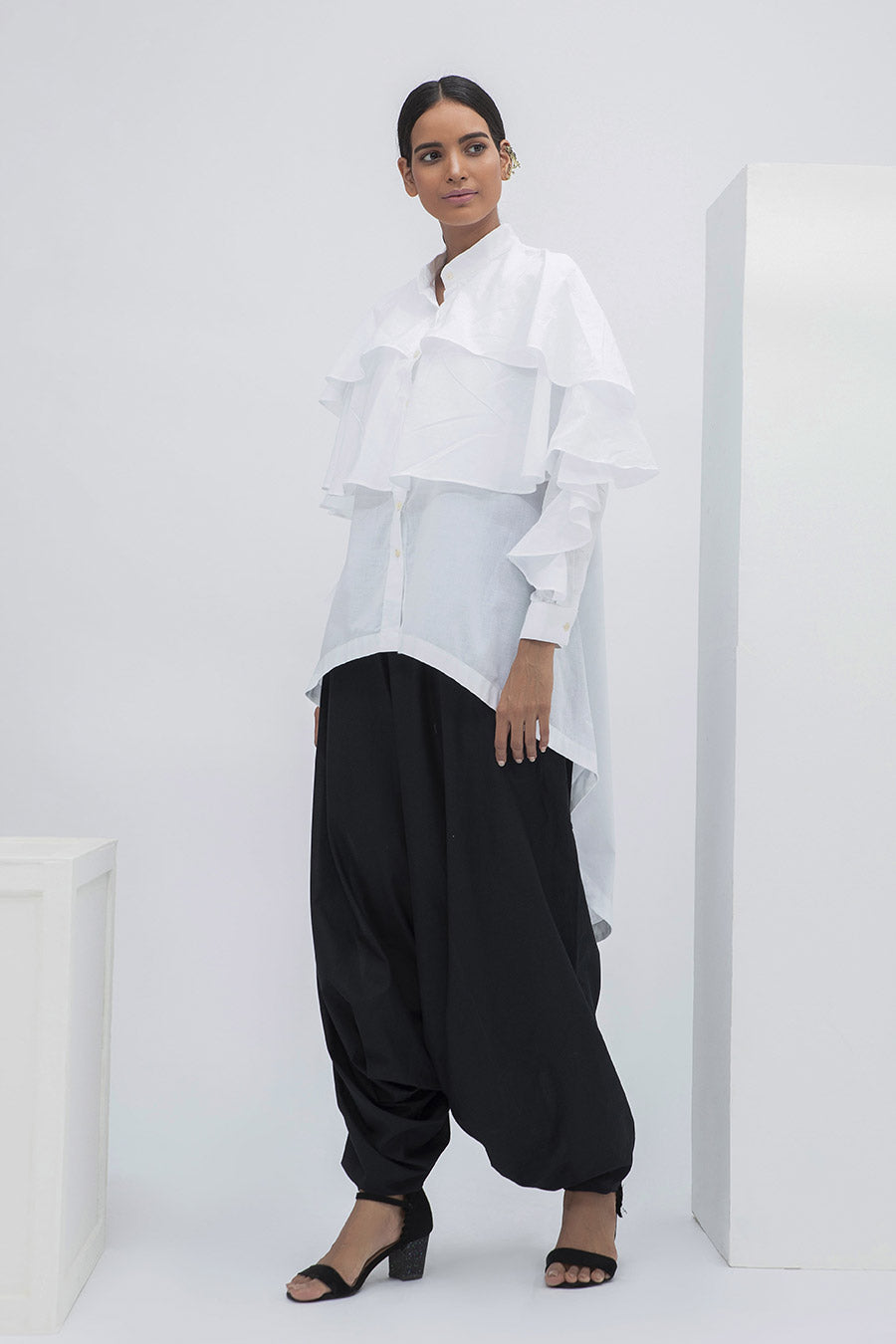 White Layered Cloud Shirt