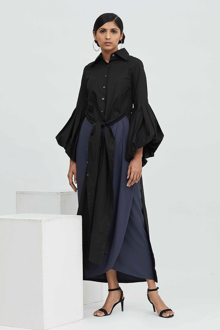 Black Knot Tunic Shirt