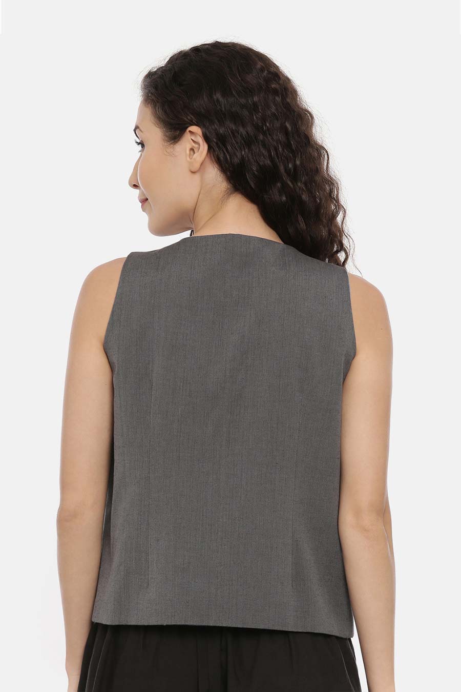 Blue-Grey Reversible Short Jacket