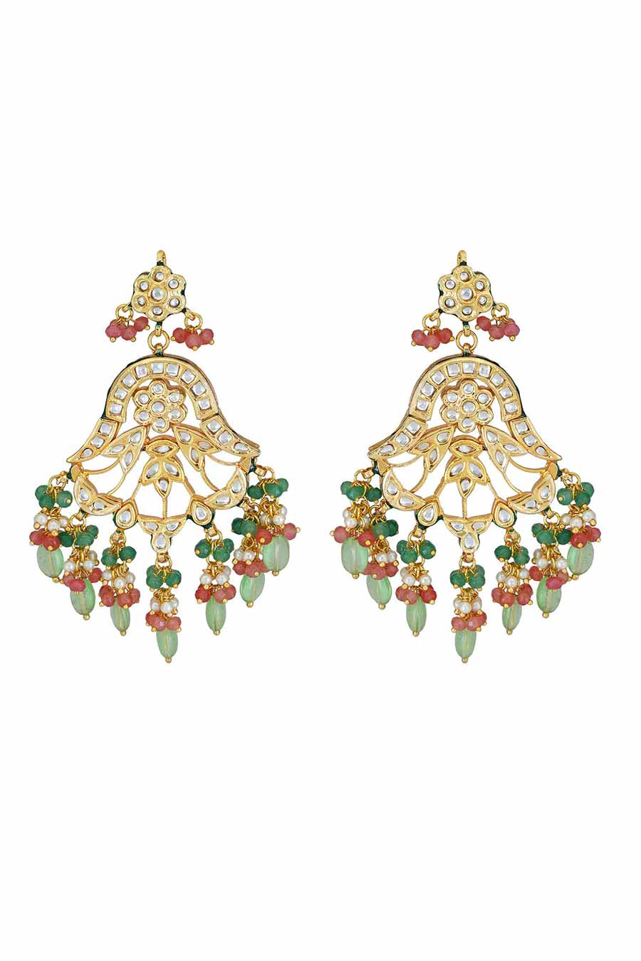 Gold Plated Kundan Choker & Earrings Set