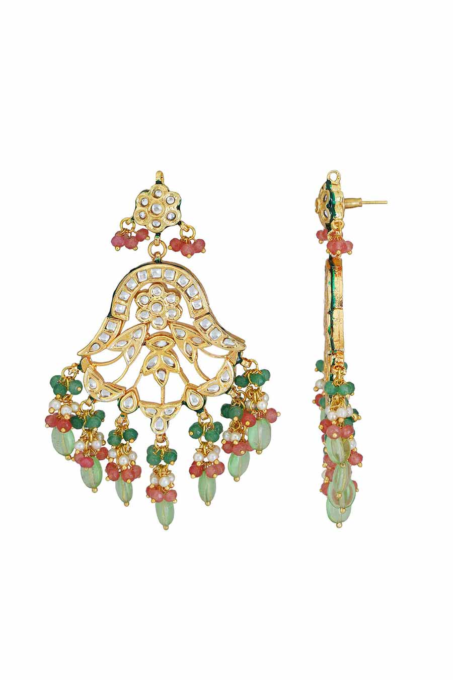 Gold Plated Kundan Choker & Earrings Set