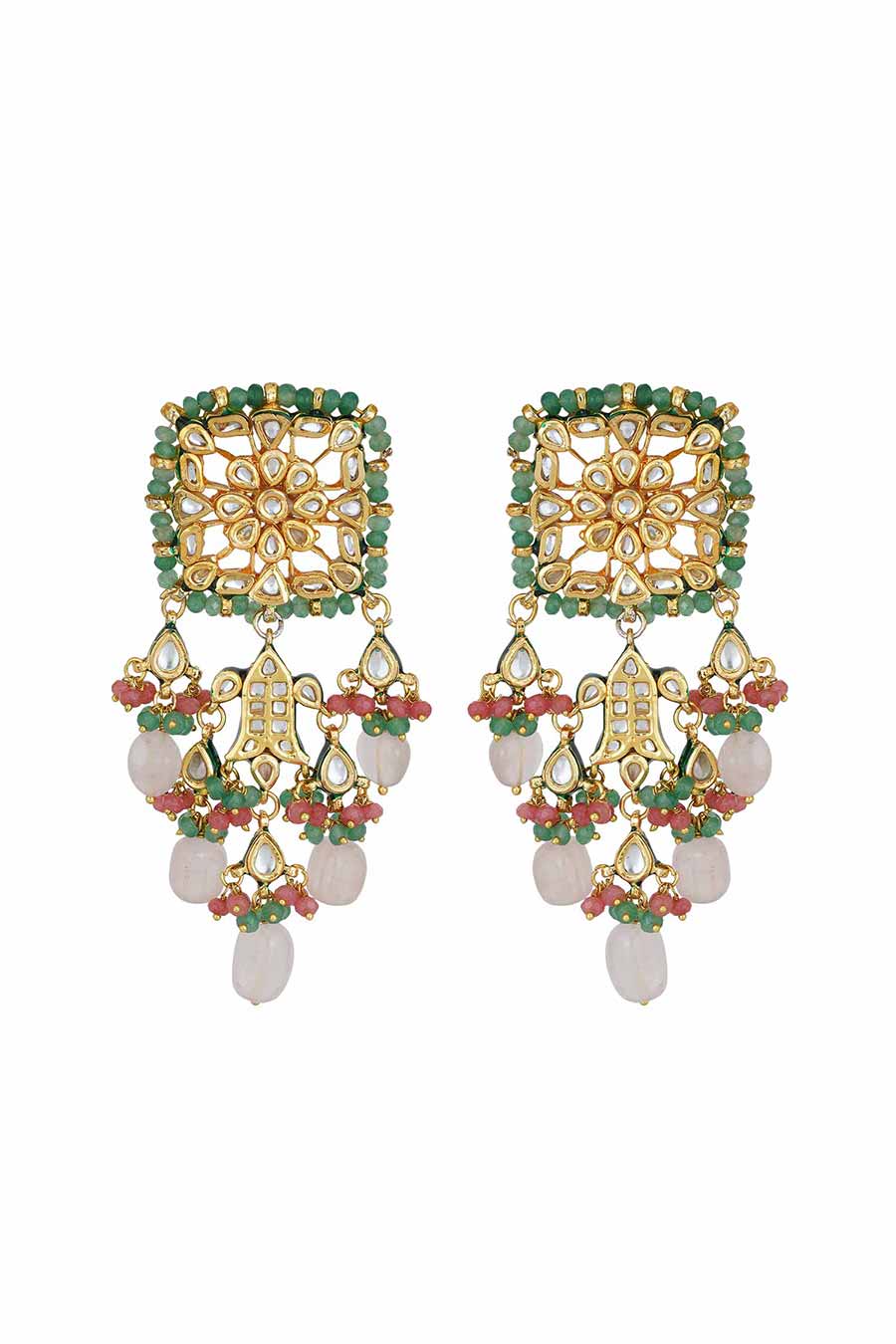 Gold Plated Kundan Choker & Earrings Set