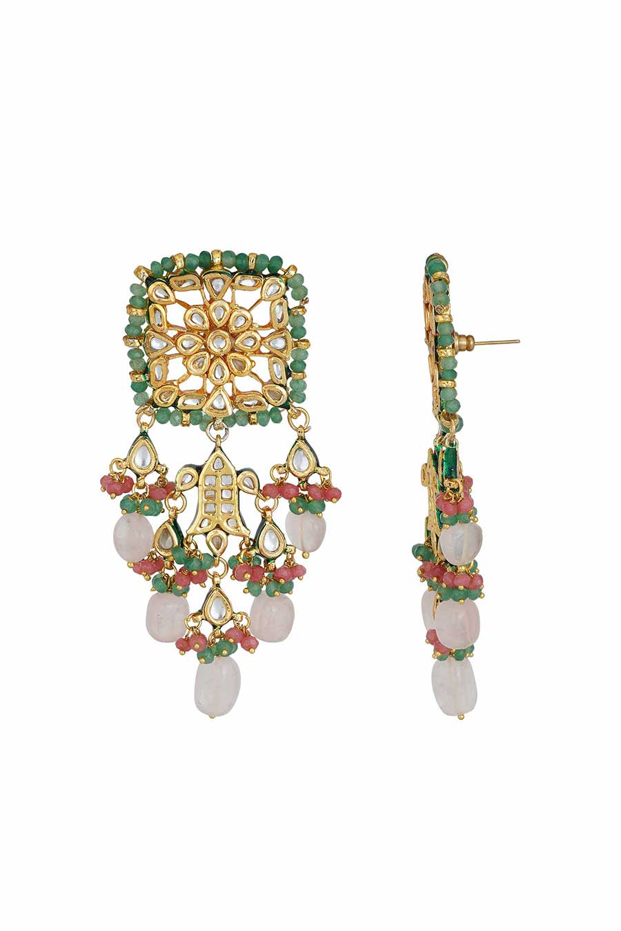 Gold Plated Kundan Choker & Earrings Set
