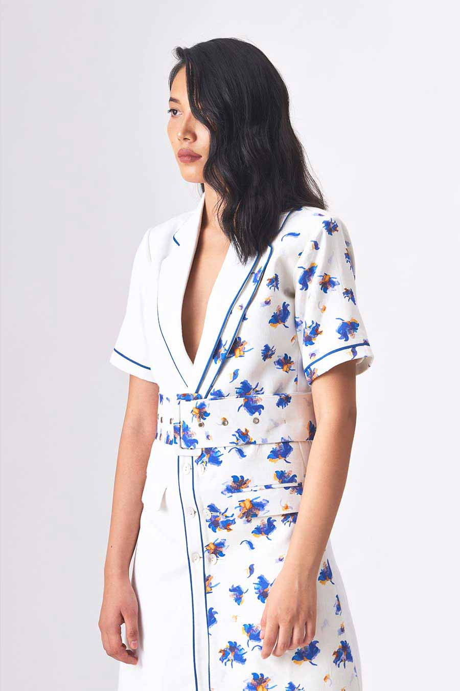 NAVAEH - Handloom Denim Blazer Dress