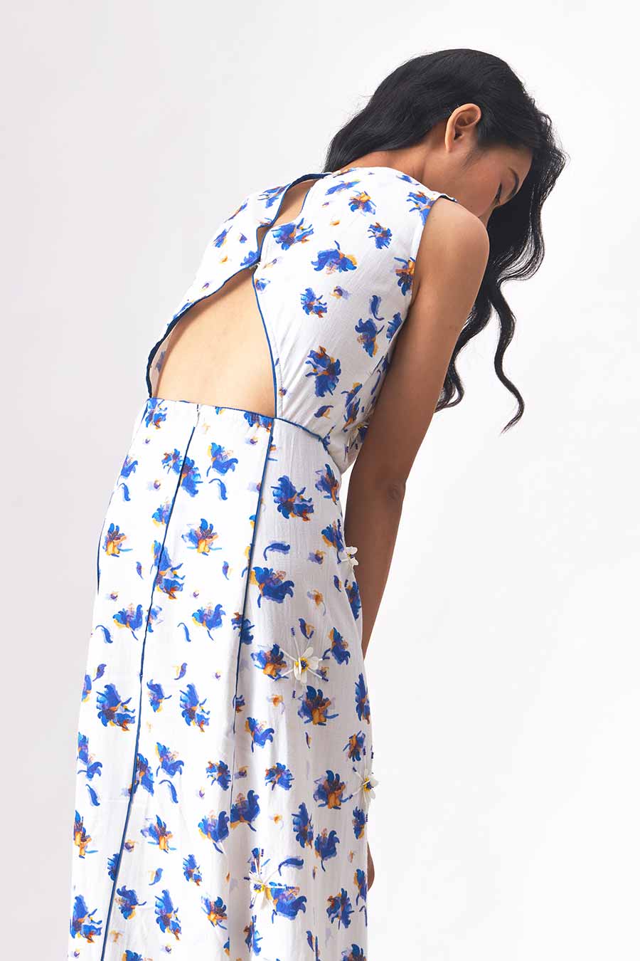 URITH - Handloom Denim A-Line Dress