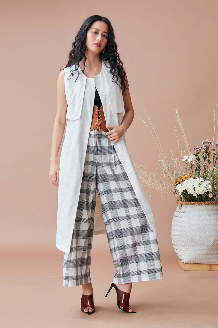 Taka White Trench Jacket
