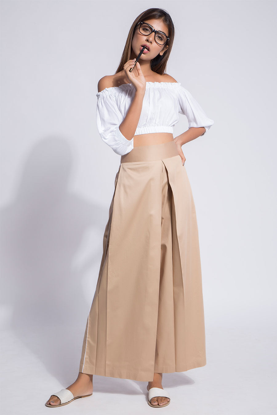 Box pleat pants best sale