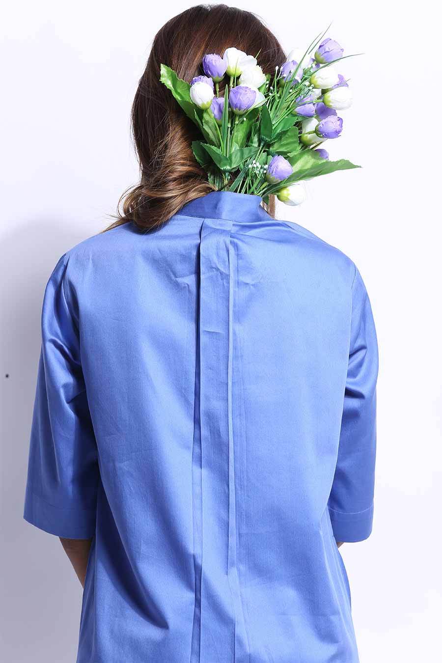 Blue High-Low Tunic Top