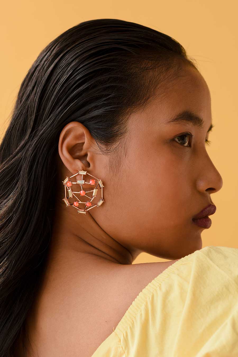 Swarovski hexagon new arrivals earrings