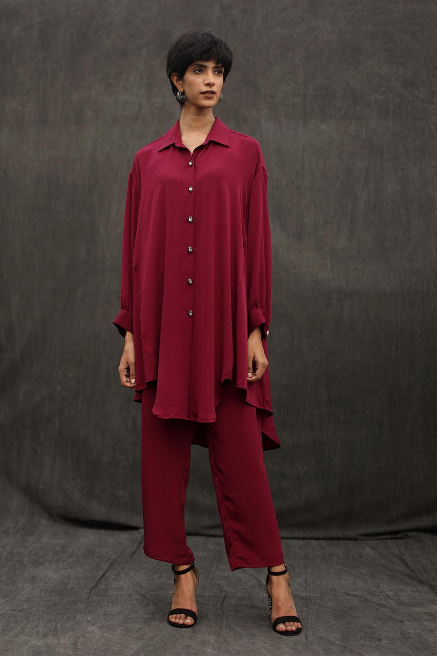 Violet Indie Loose Fit Shirt