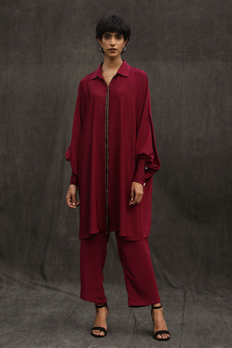 Violet Tape Cuff Loose Fit Shirt