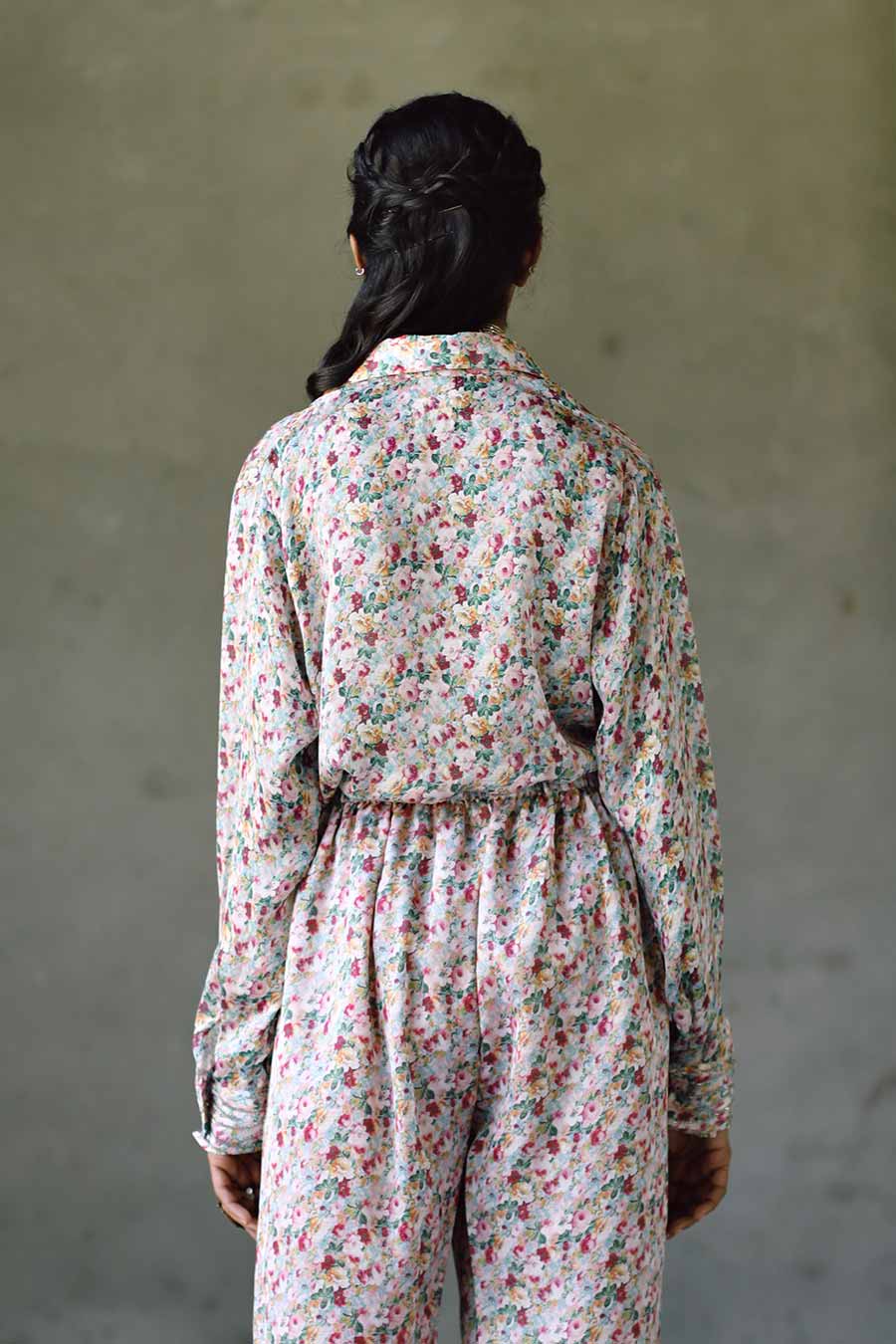 Pink Floral Milano Broken Wave Cuff Shirt