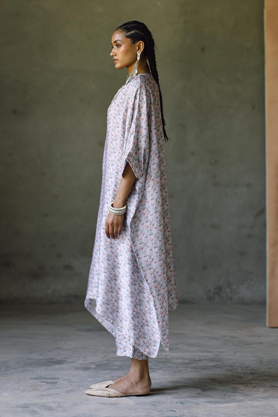 Oxford Embroidered Kaftan & Pant Co-Ord Set