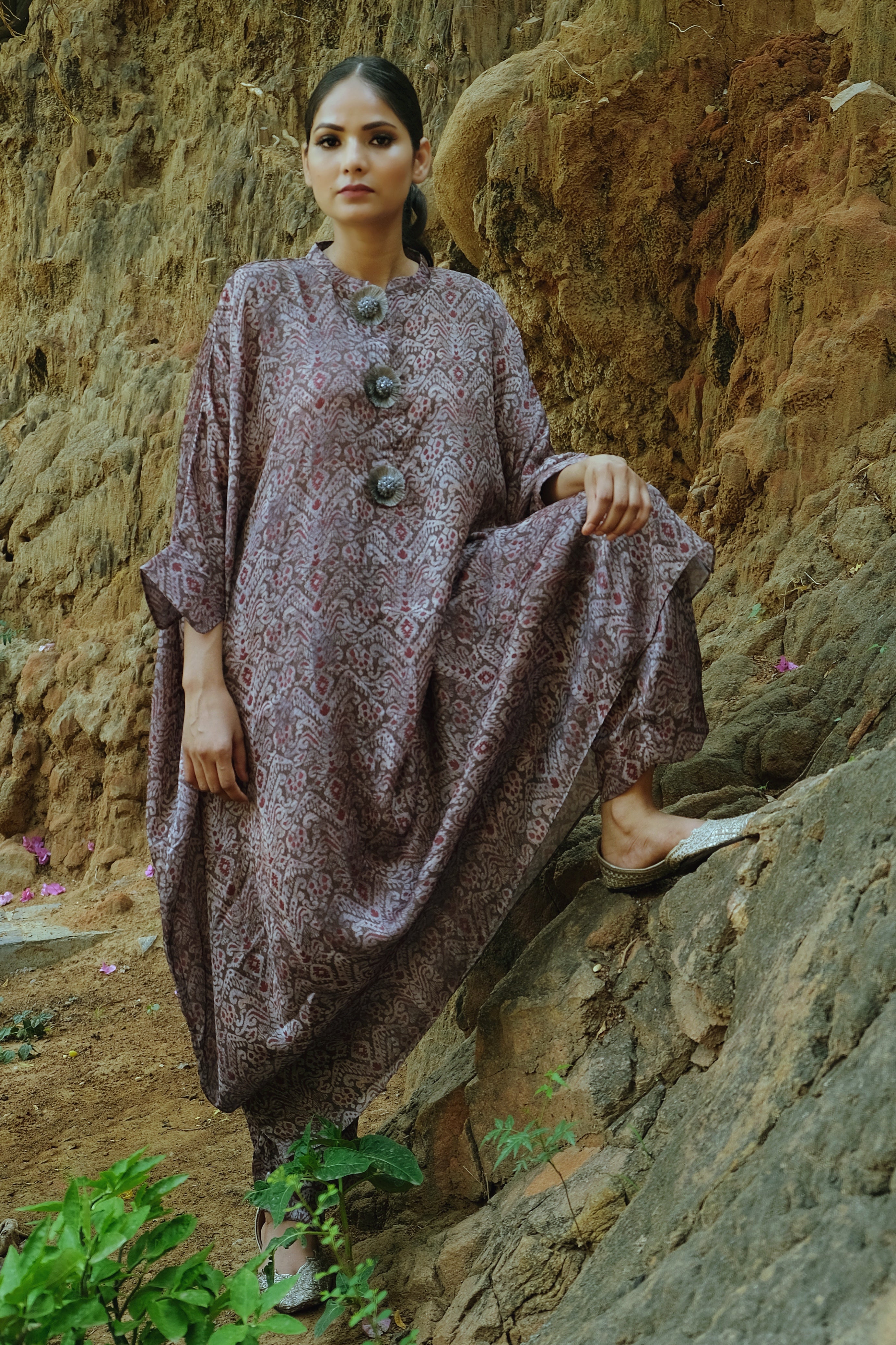 Ikat Kaftan & Pant Co-Ord Set
