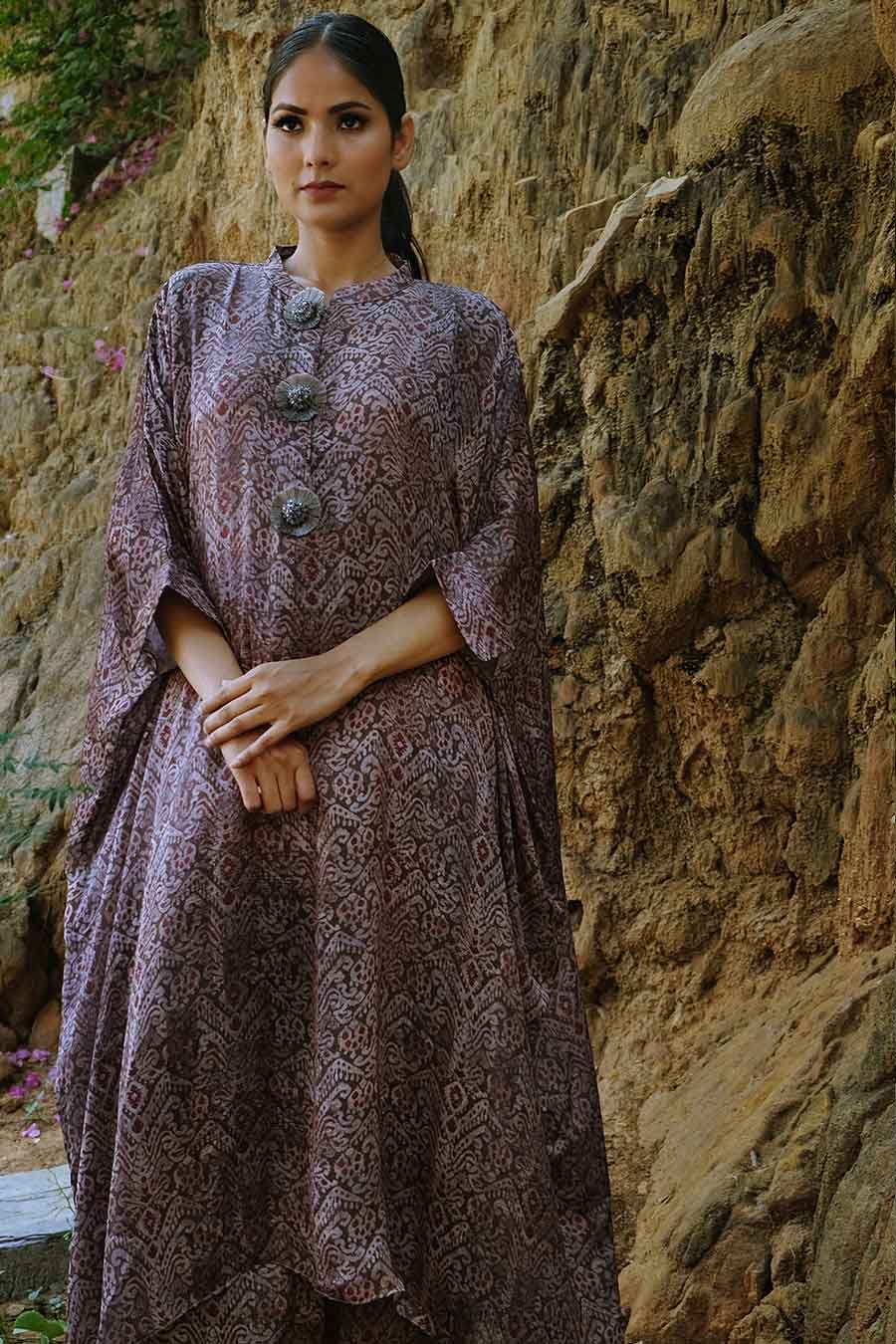 Ikat Kaftan & Pant Co-Ord Set