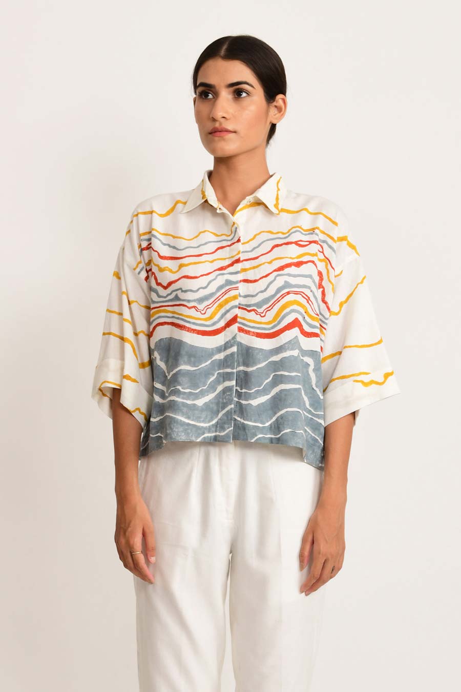 Crested Overlap Crop Top