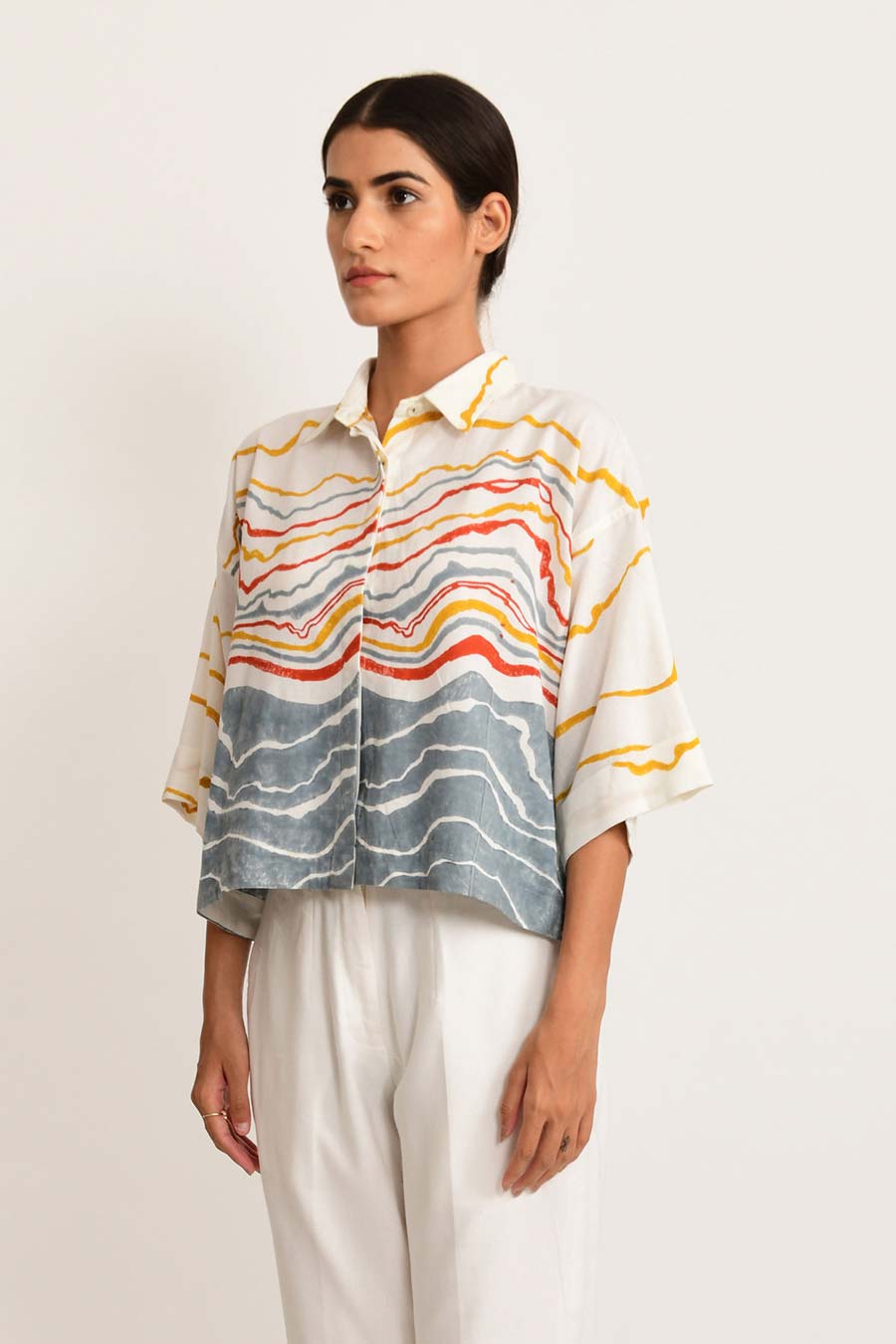 Crested Overlap Crop Top