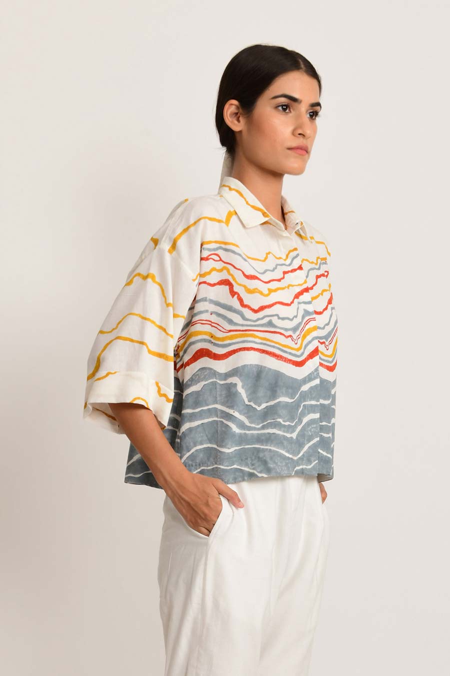 Crested Overlap Crop Top