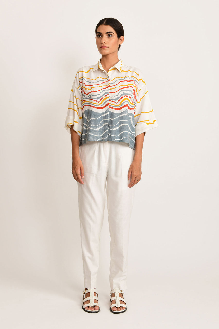 Crested Overlap Crop Top