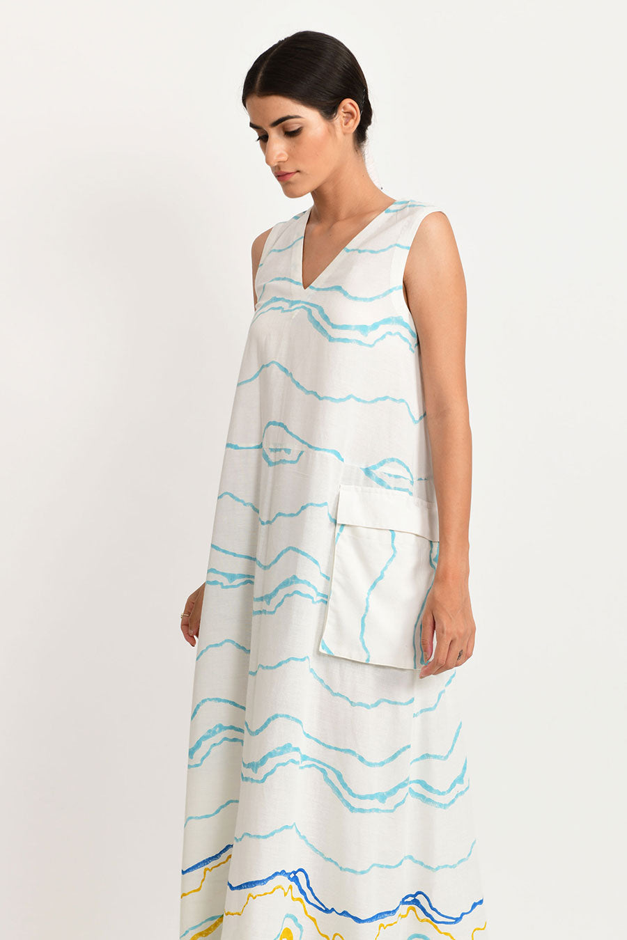 Blue Ocean Big Pocket Dress