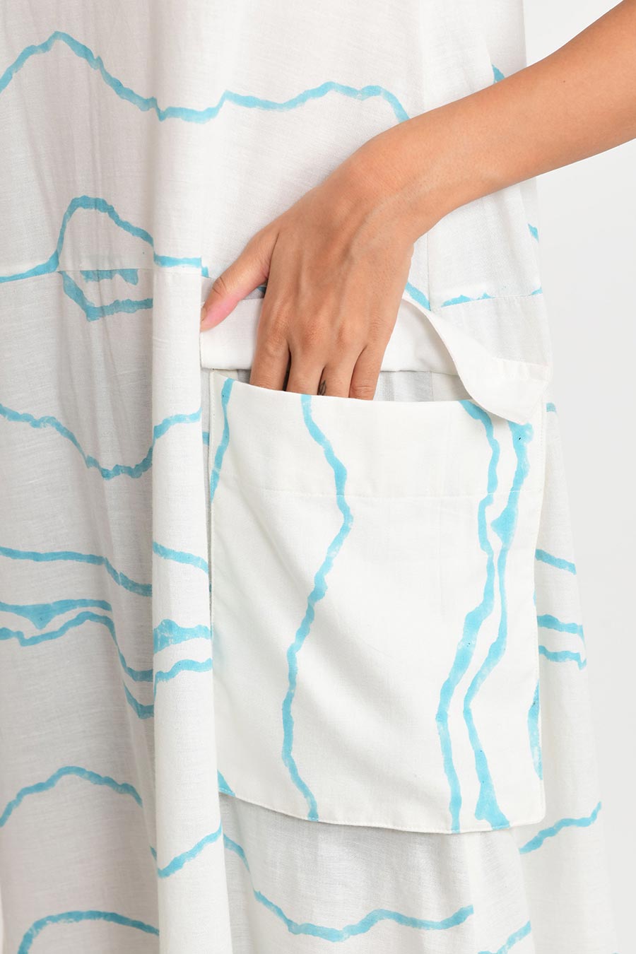 Blue Ocean Big Pocket Dress