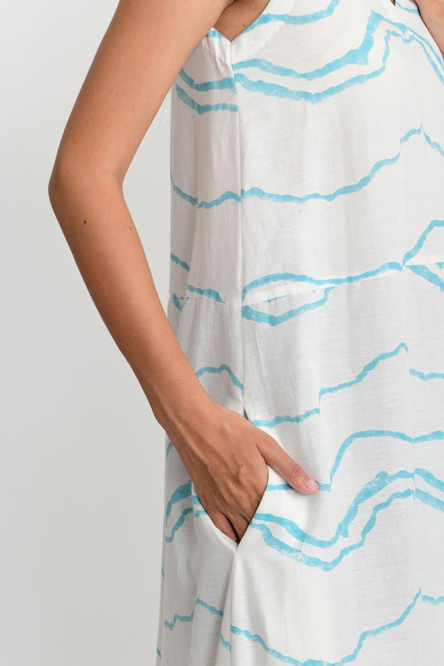 Blue Ocean Big Pocket Dress