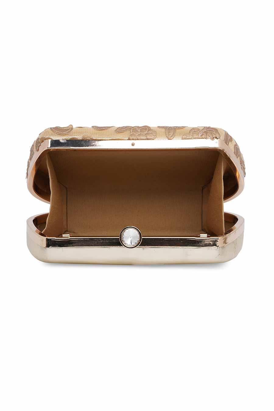 Gold Brocade Patchwork Clutch