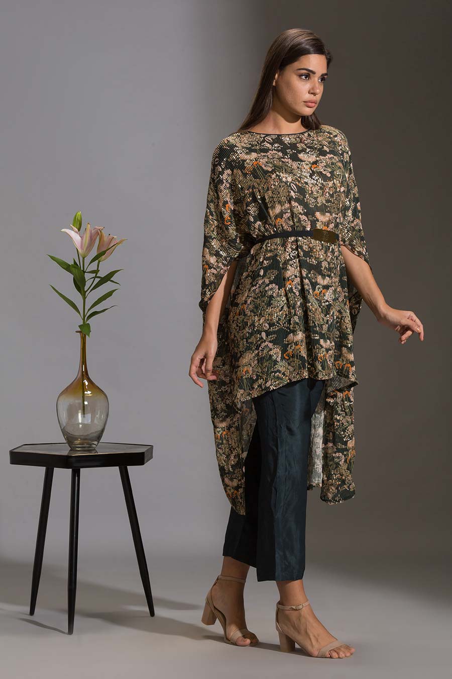 Sequined Kaftan Tunic & Pant Co-Ord Set