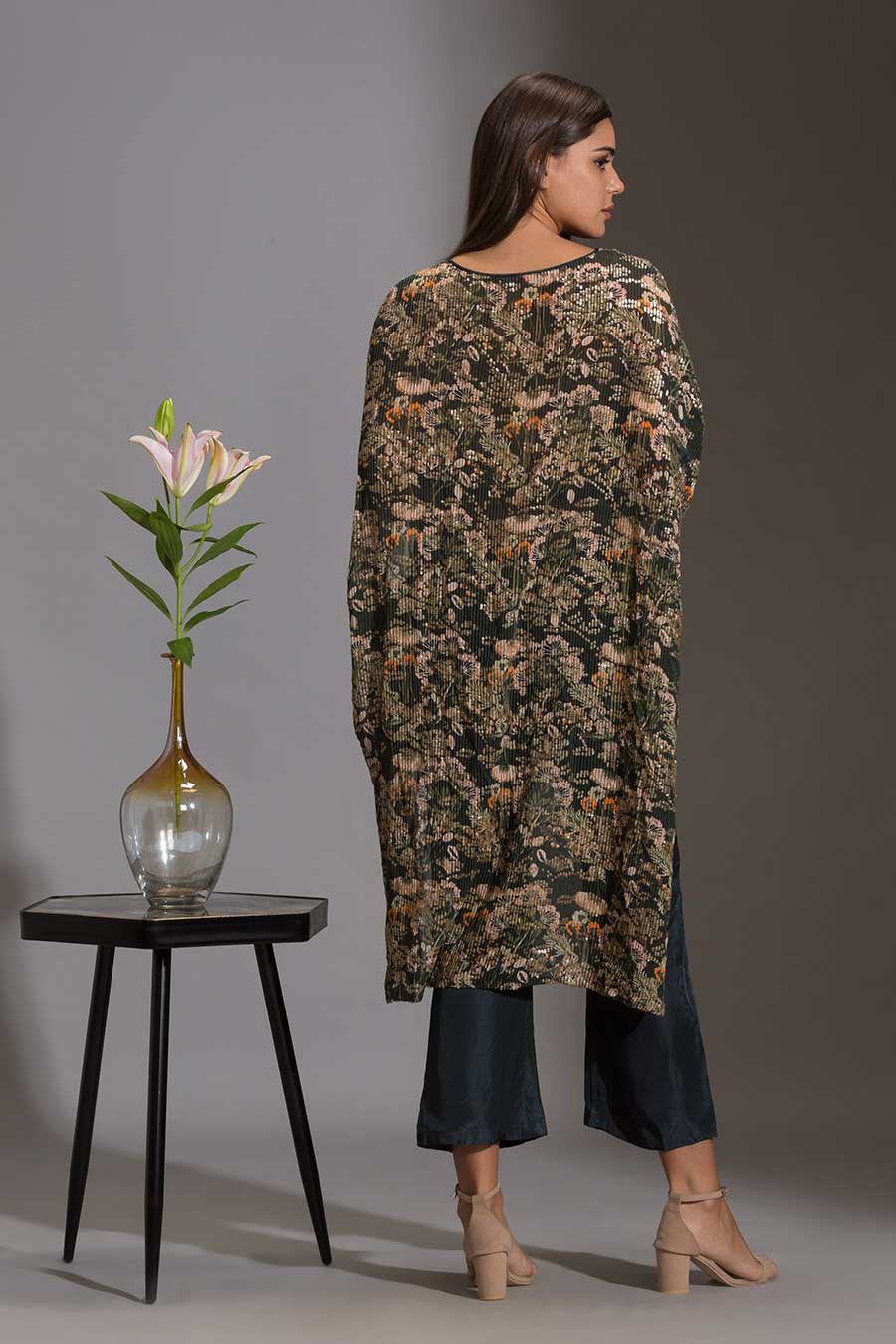 Sequined Kaftan Tunic & Pant Co-Ord Set