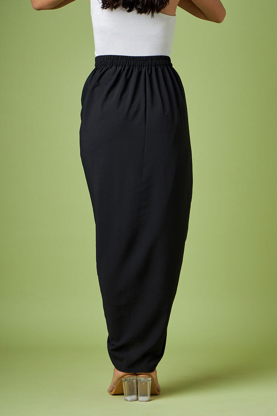 Black Drape Skirt
