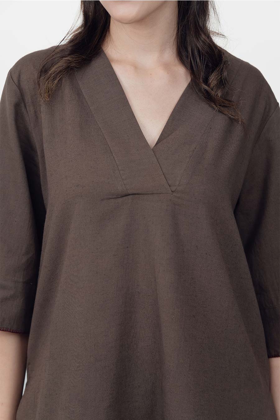 Ziya Smoke Cotton Linen Co-Ord Set