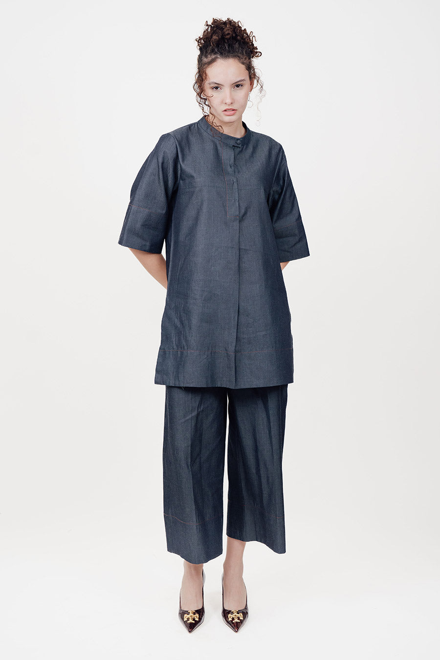 Horizon Blue Cotton Co-Ord Set