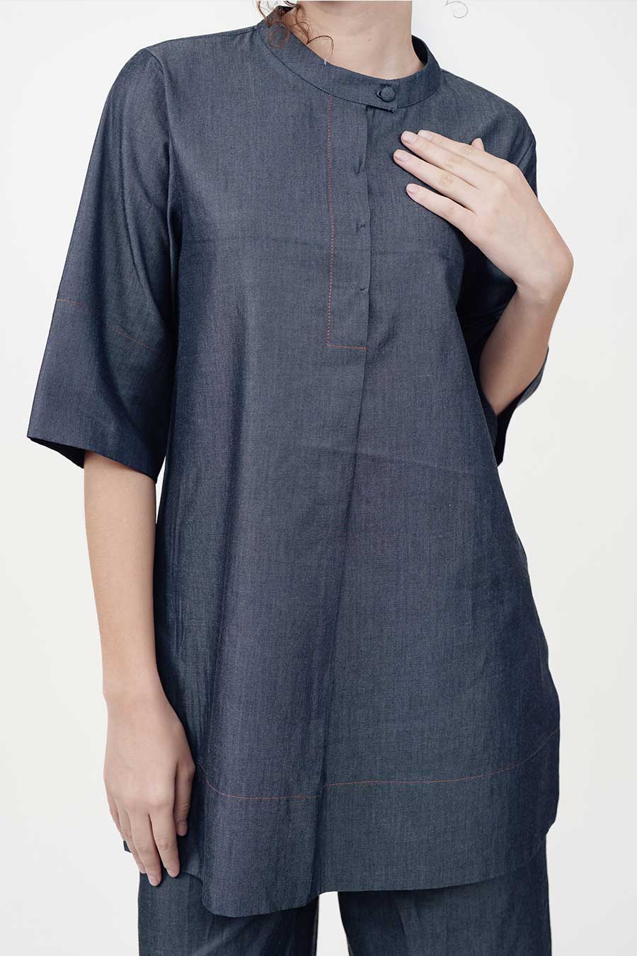 Horizon Blue Cotton Co-Ord Set