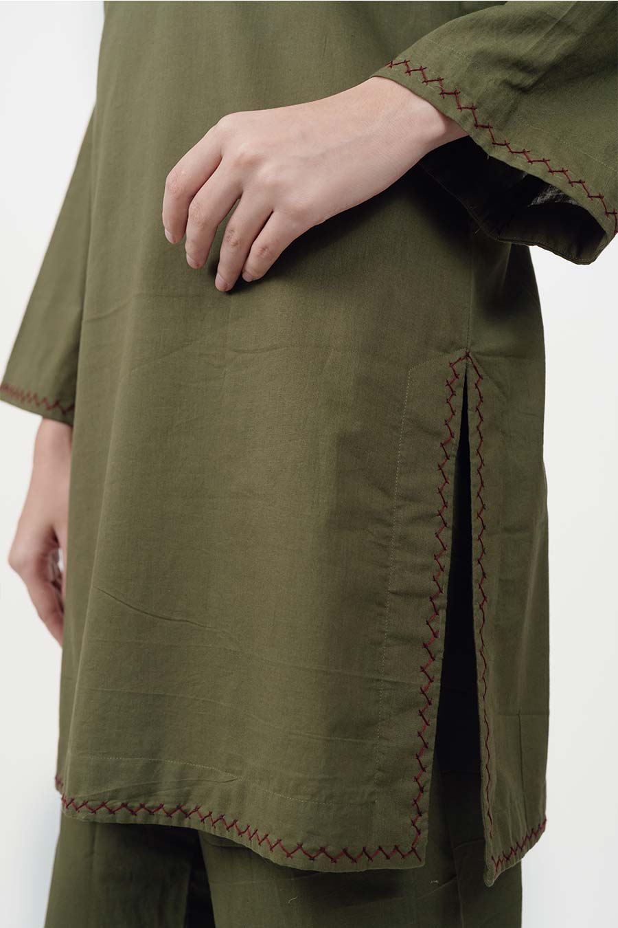 Rise Olive Cotton Co-Ord Set
