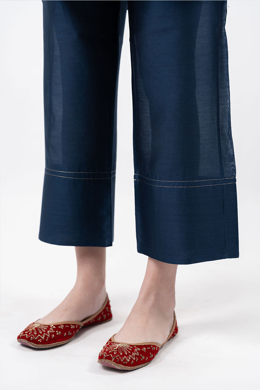 Lumira Navy Blue Chanderi Co-Ord Set