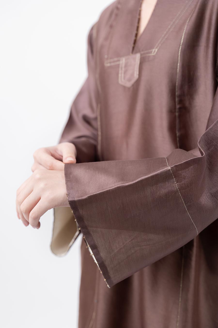 Lumira Brown Chanderi Co-Ord Set