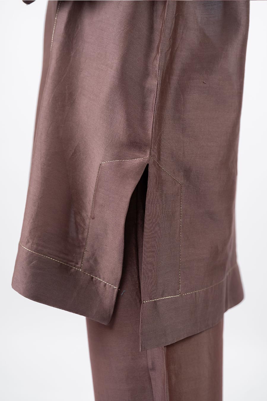 Lumira Brown Chanderi Co-Ord Set