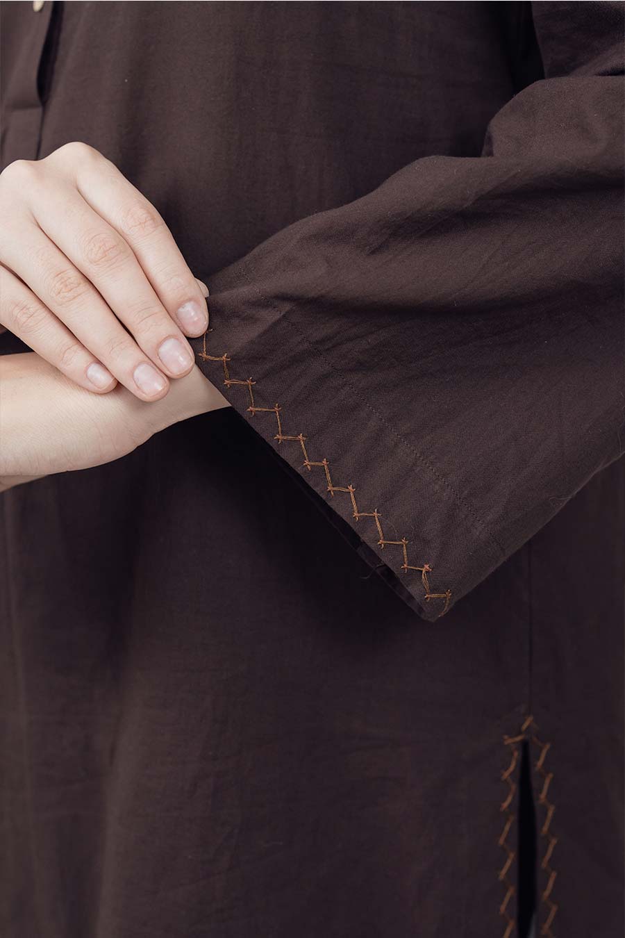 Rise Brown Cotton Co-Ord Set