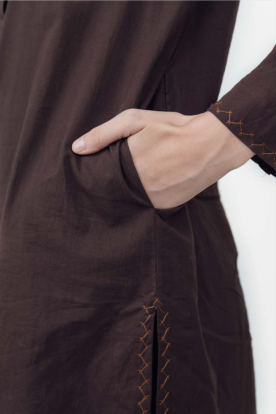 Rise Brown Cotton Co-Ord Set
