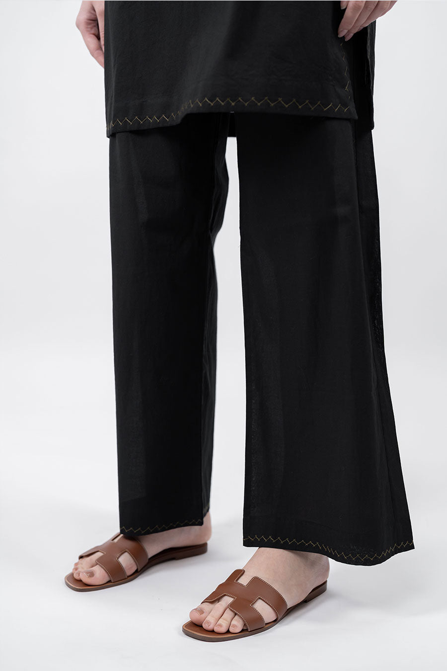 Rise Black Cotton Co-Ord Set