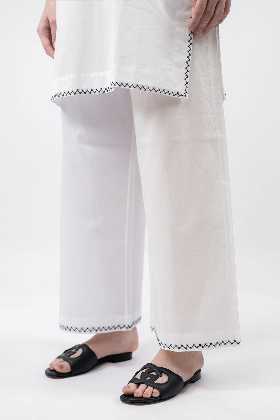 Rise White Cotton Co-Ord Set