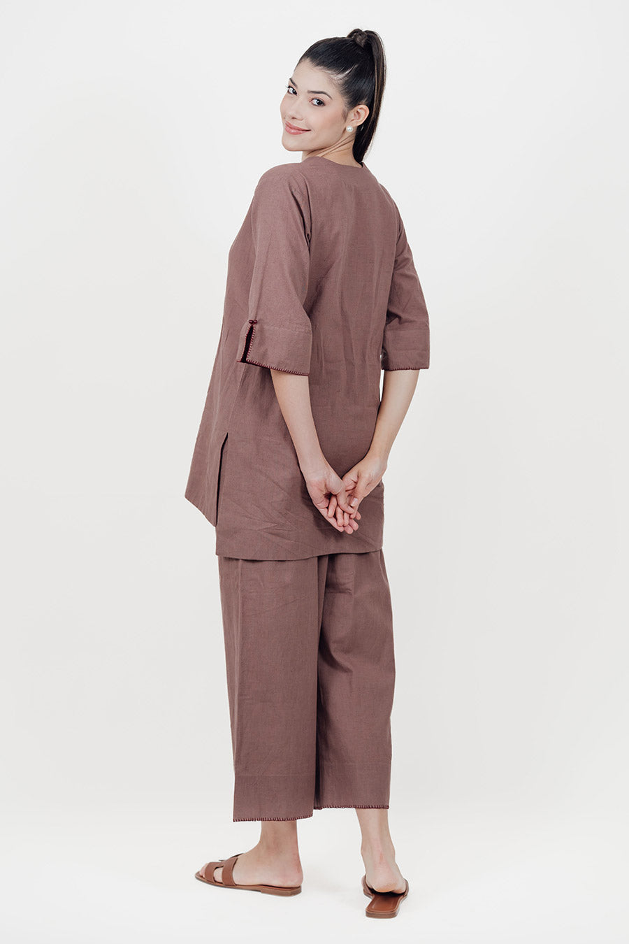 Ziya Rose Cotton Linen Co-Ord Set