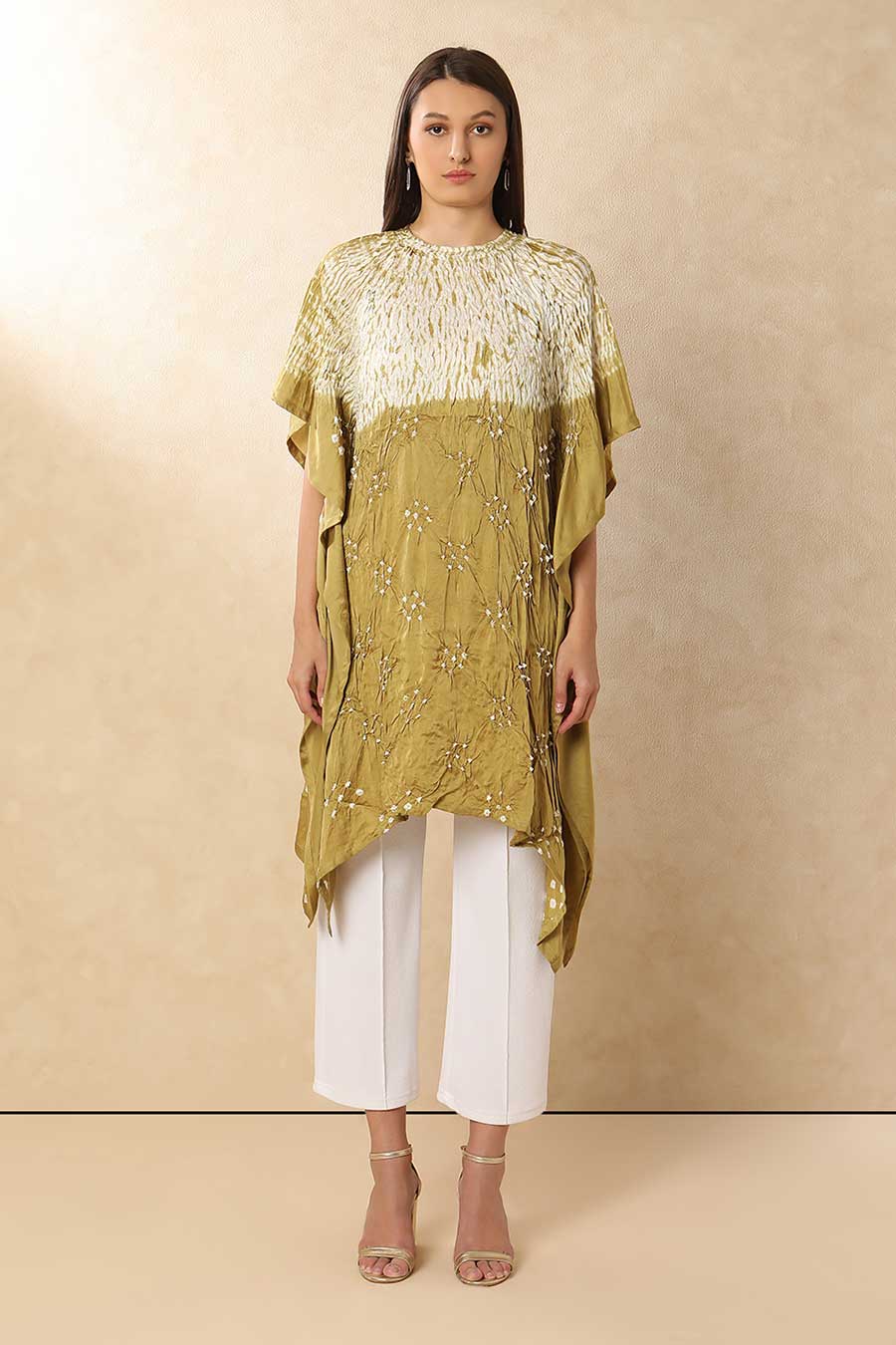 Gold Shibori Adaa Kaftan